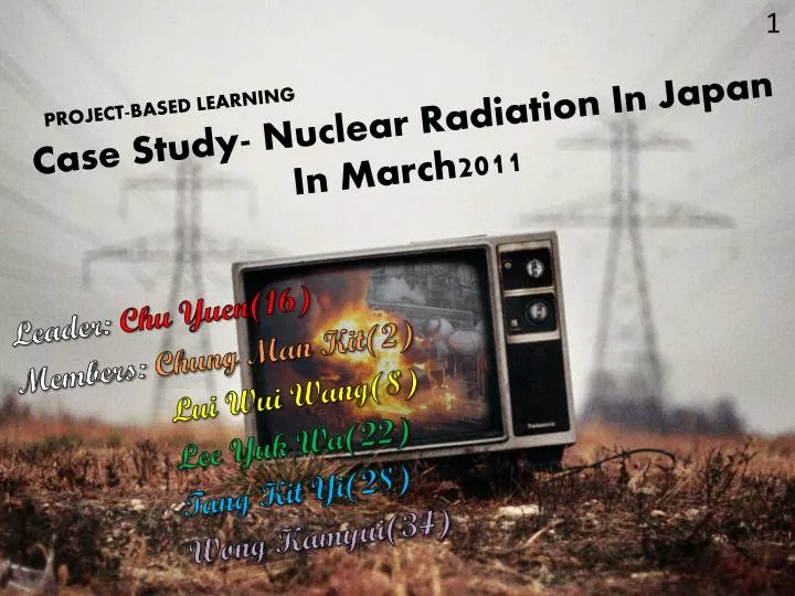 case study nuclear radiation in japan in march2011