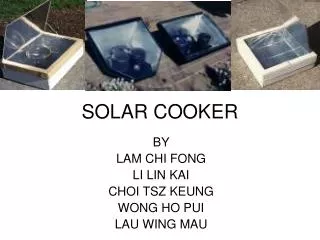 SOLAR COOKER