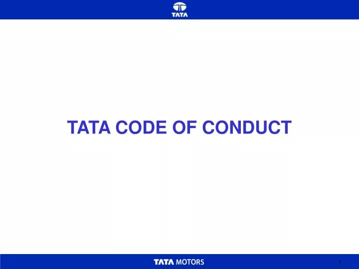 tata code of conduct