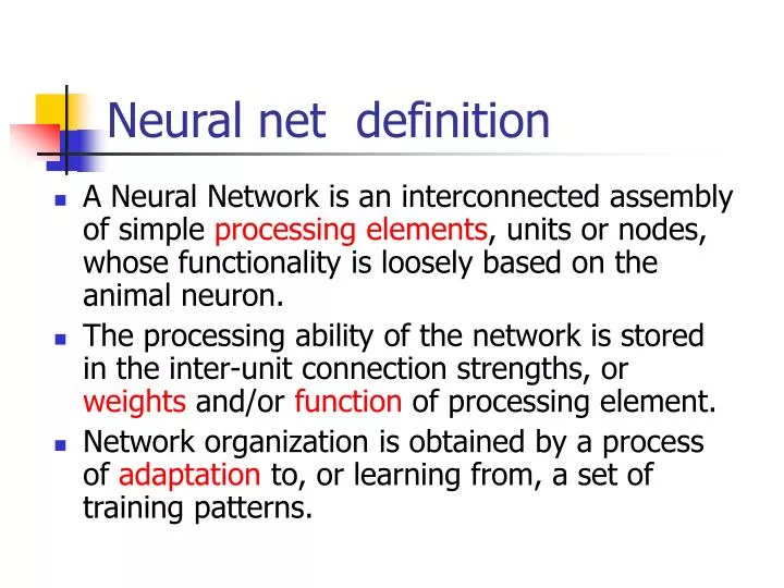 neural net definition