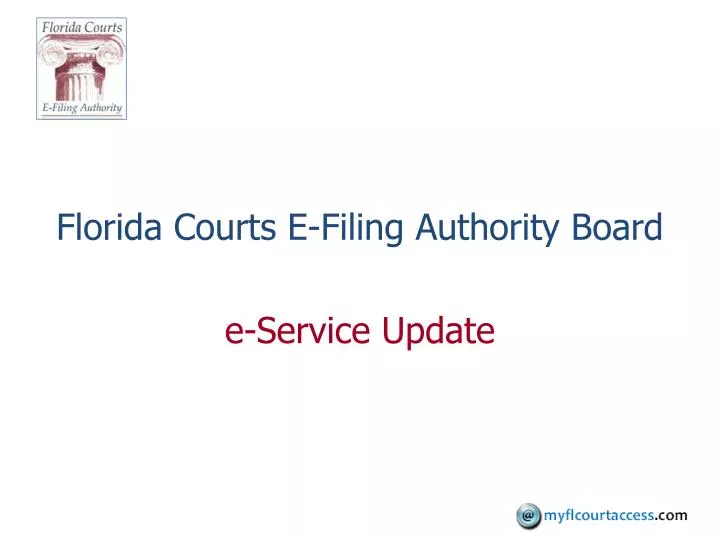 florida courts e filing authority board