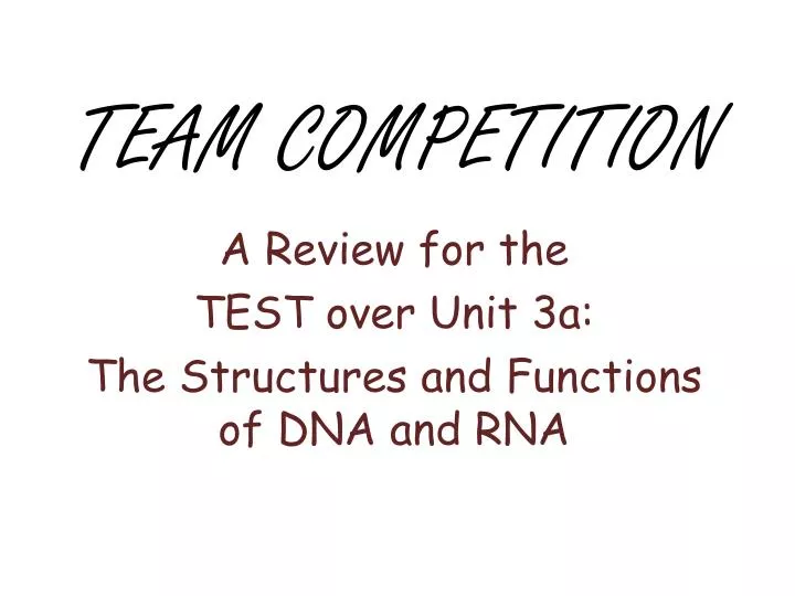 team competition
