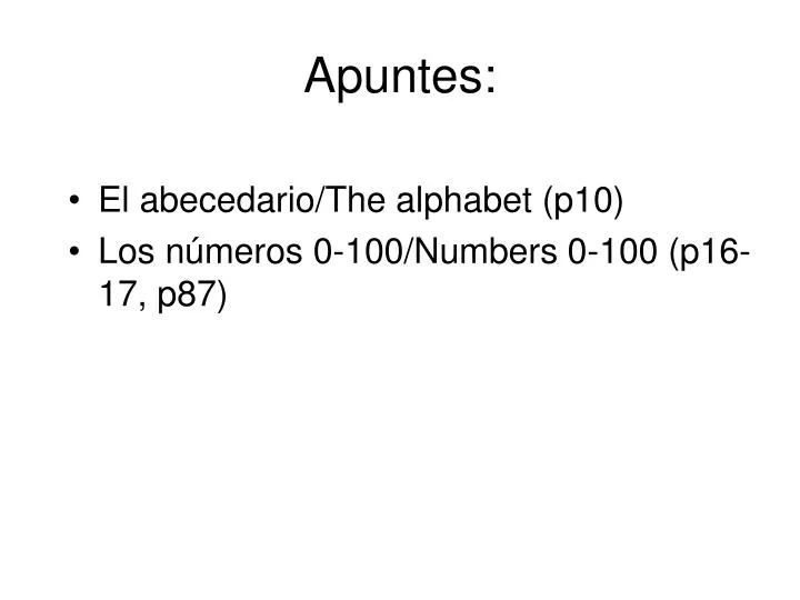 apuntes