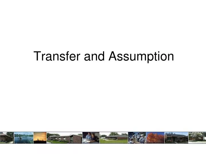 transfer and assumption