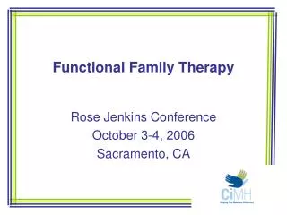 Functional Family Therapy