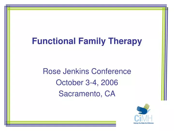 functional family therapy
