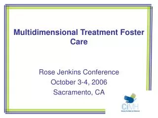 Multidimensional Treatment Foster Care