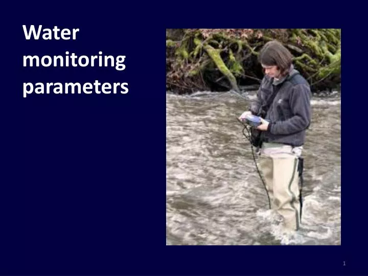 water monitoringparameters