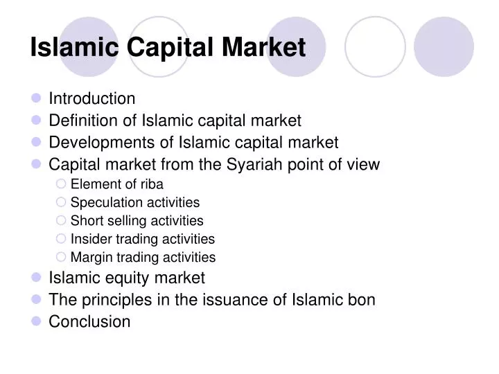 islamic capital market