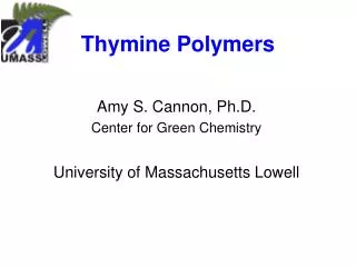 Thymine Polymers