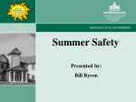 Summer Safety - slide 1