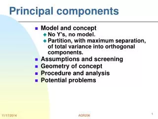 Principal components