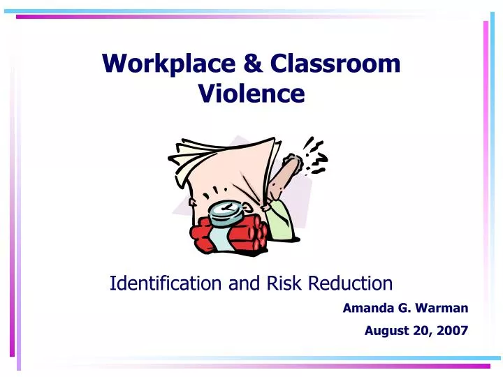 workplace classroom violence