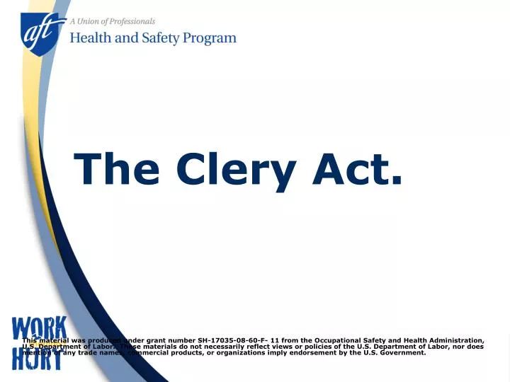 the clery act