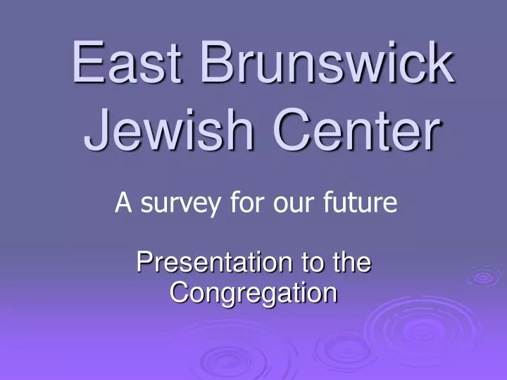 east brunswick jewish center