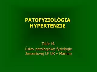 patofyziol gia hypertenzie