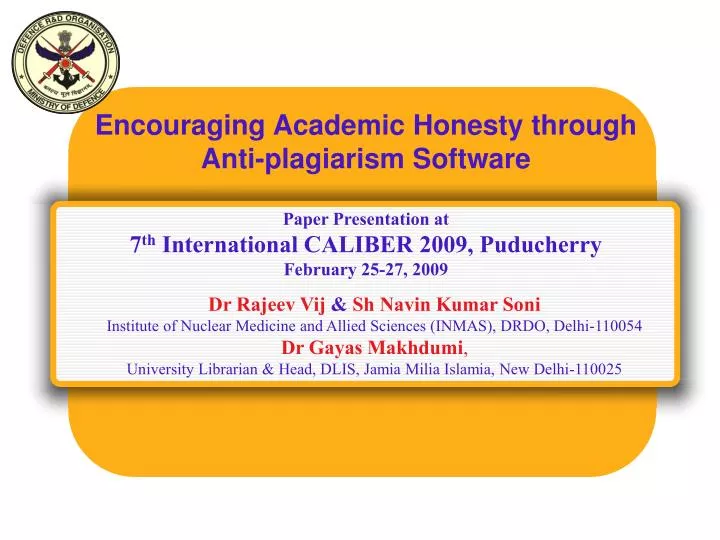 encouraging academic honesty through anti plagiarism software