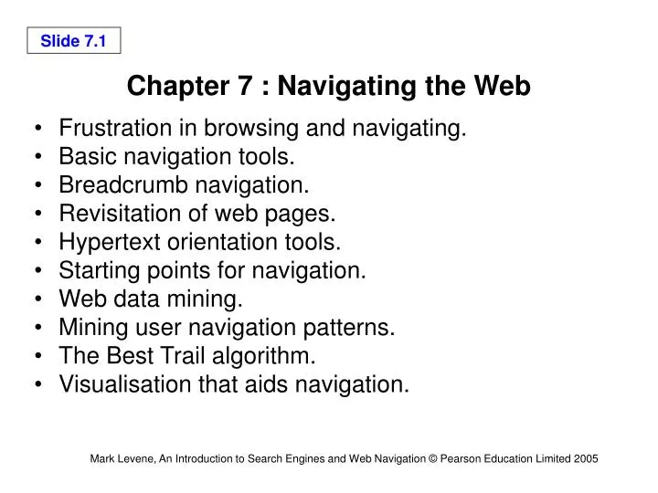 chapter 7 navigating the web