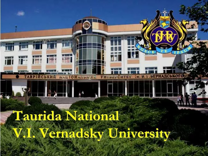 taurida national v i vernadsky university