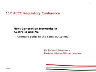 11 th ACCC Regulatory Conference