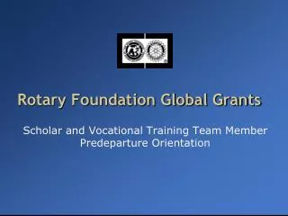 rotary foundation global grants