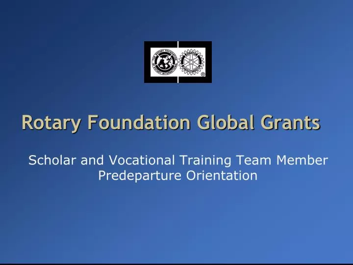 rotary foundation global grants