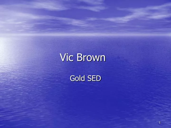 vic brown