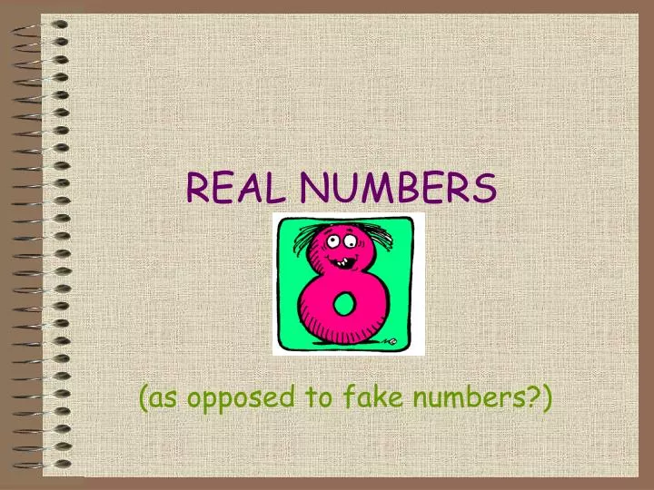 real numbers