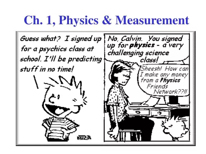 ch 1 physics measurement