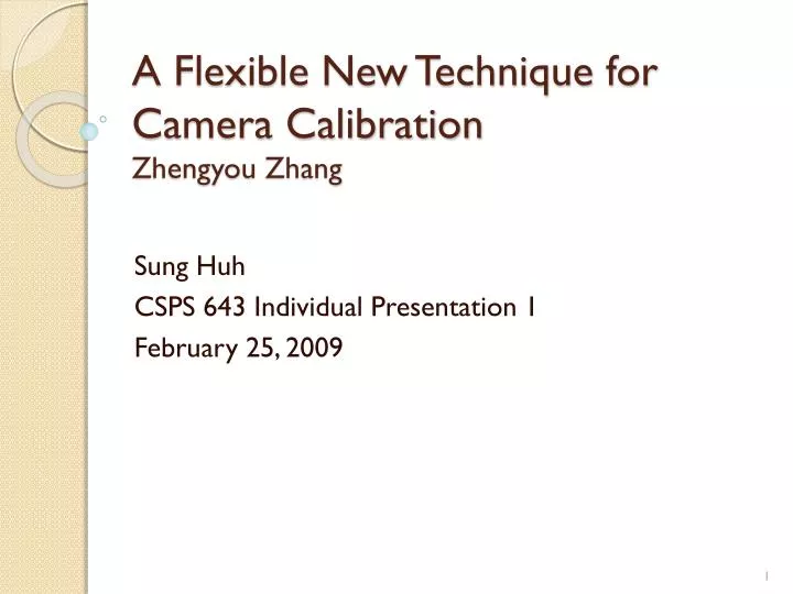a flexible new technique for camera calibration zhengyou zhang