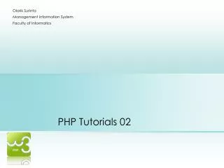 PHP Tutorials 02