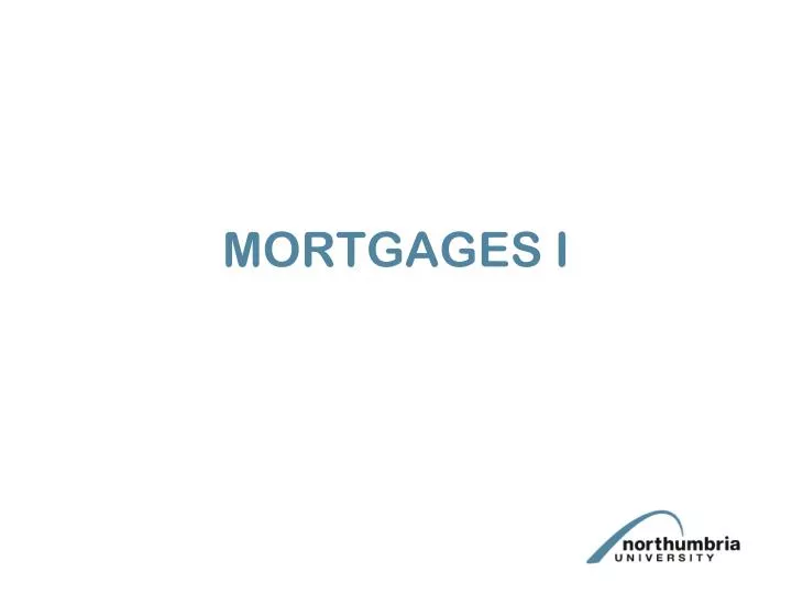 mortgages i