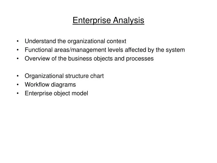enterprise analysis