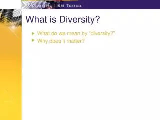 What is Diversity?