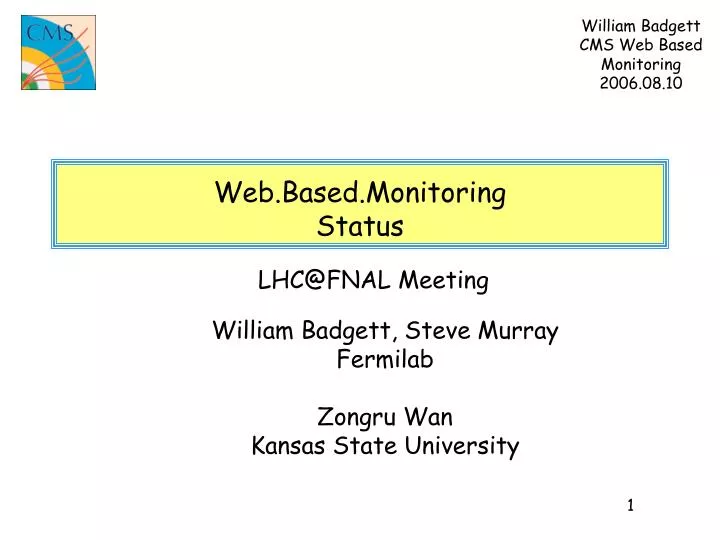 web based monitoring status