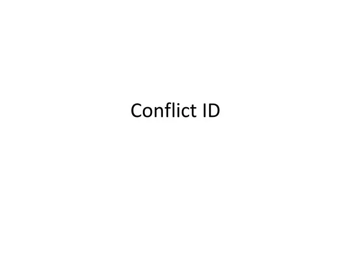 conflict id