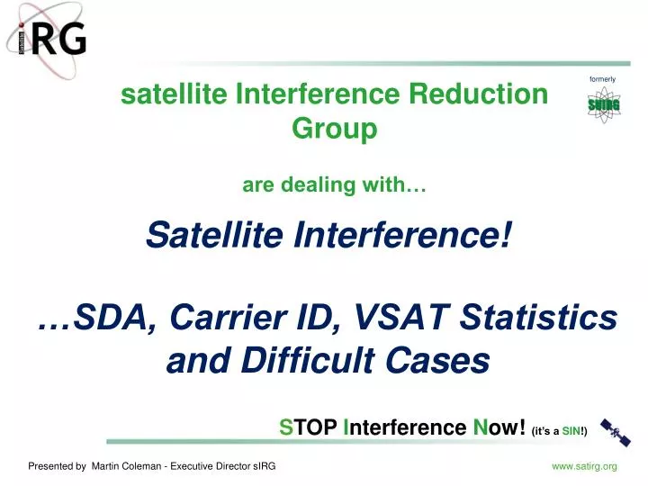 satellite interference sda carrier id vsat statistics and difficult cases