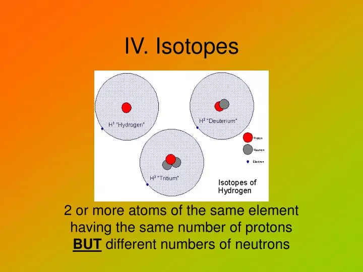 iv isotopes