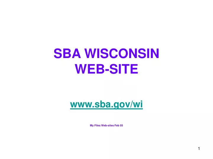 sba wisconsin web site