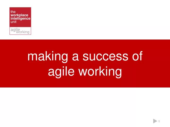 making a success of agile working