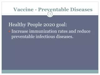 Vaccine - Preventable Diseases