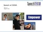 Enhancing Telephonic Self-Service at CIGNA: A Journey Towards Improved Member Experience - slide 1