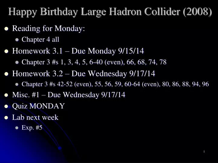 happy birthday large hadron collider 2008