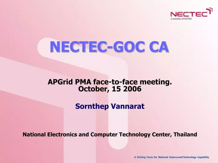 nectec goc ca