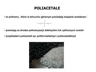 POLIACETALE