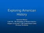 PPT - Exploring American History PowerPoint Presentation, free download ...