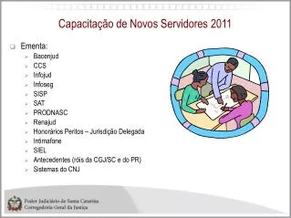 capacita o de novos servidores 2011