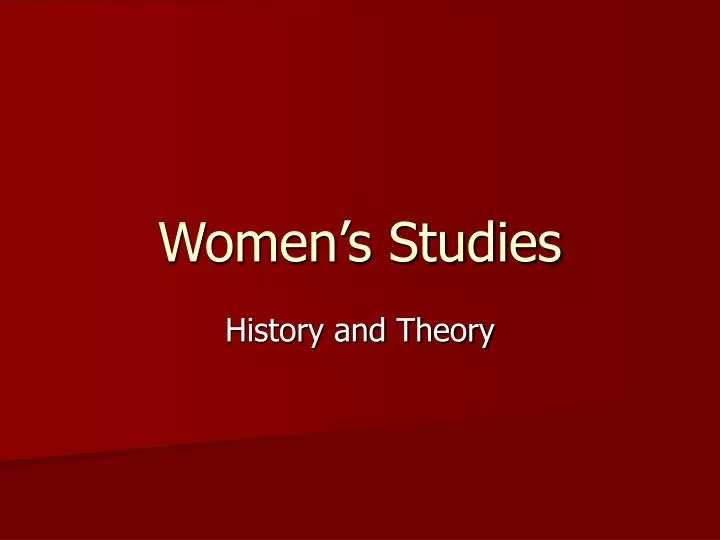 women s studies