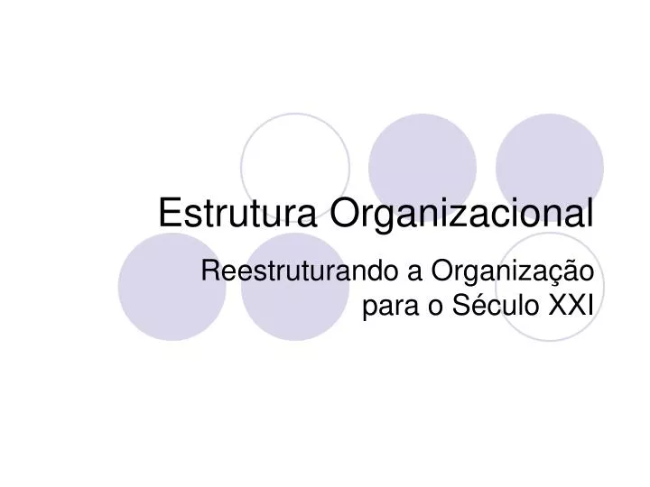 estrutura organizacional