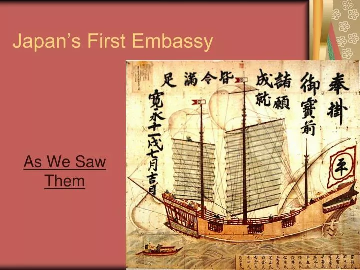 japan s first embassy